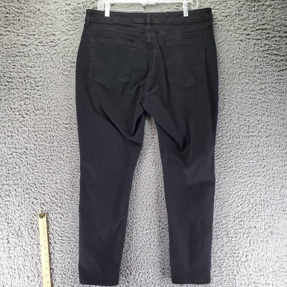 A.N.A Jeans Womens Size 16 Black Mid-Rise Skinny Stretch Denim - Picture 10 of 11
